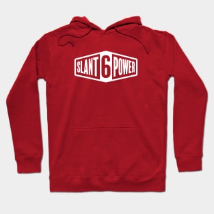 Slant 6 Power - White + Red Hoodie